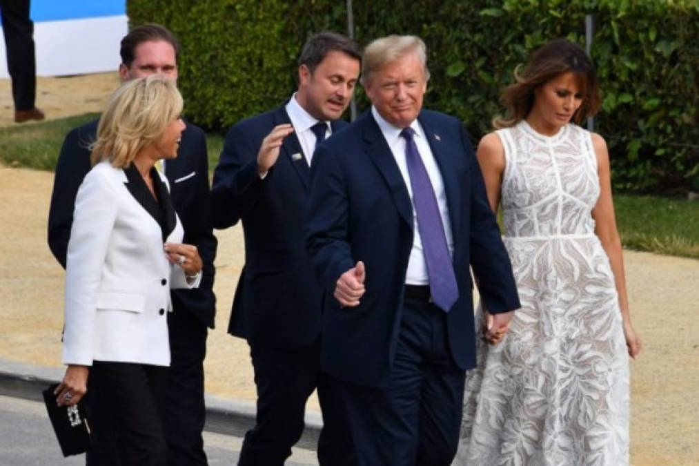 Trump y Melania acapararon las cámaras desde su llegada.