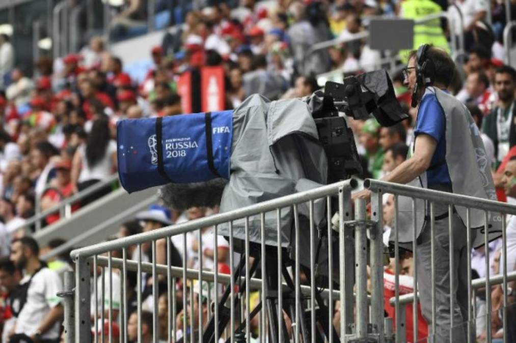 Así se cubre el mundial de Rusia. La mejor técnología al servicio del fútbol. Foto AFP