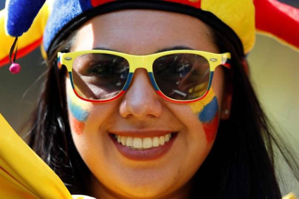La colombianas también han mostrado su belleza en Rusia 2018. Foto EFE
