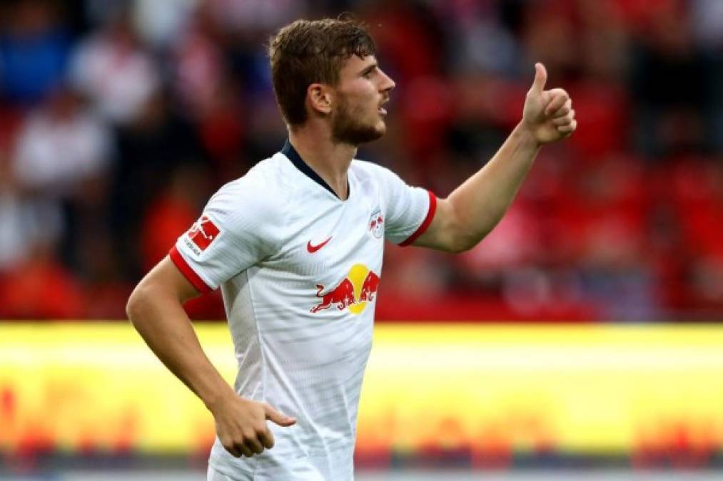 Timo Werner: El delantero alemán es el goleador del Leipzig. Ha marcado 20 goles, cuenta con 40 puntos<br/>