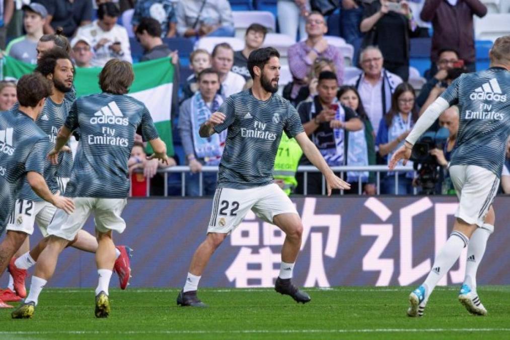 El mediocampista Isco Alarcón fue otra de las novedades en el 11 titular del Real Madrid .