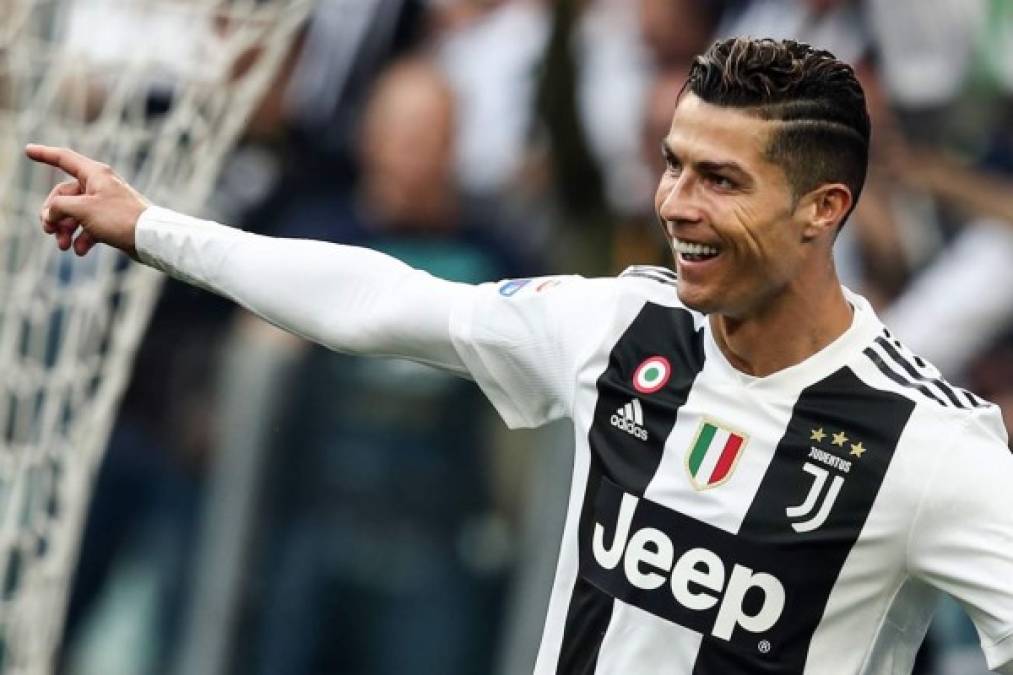 9. Cristiano Ronaldo: El delantero portugués suma 19 goles con la Juventus en la Serie A de Italia.