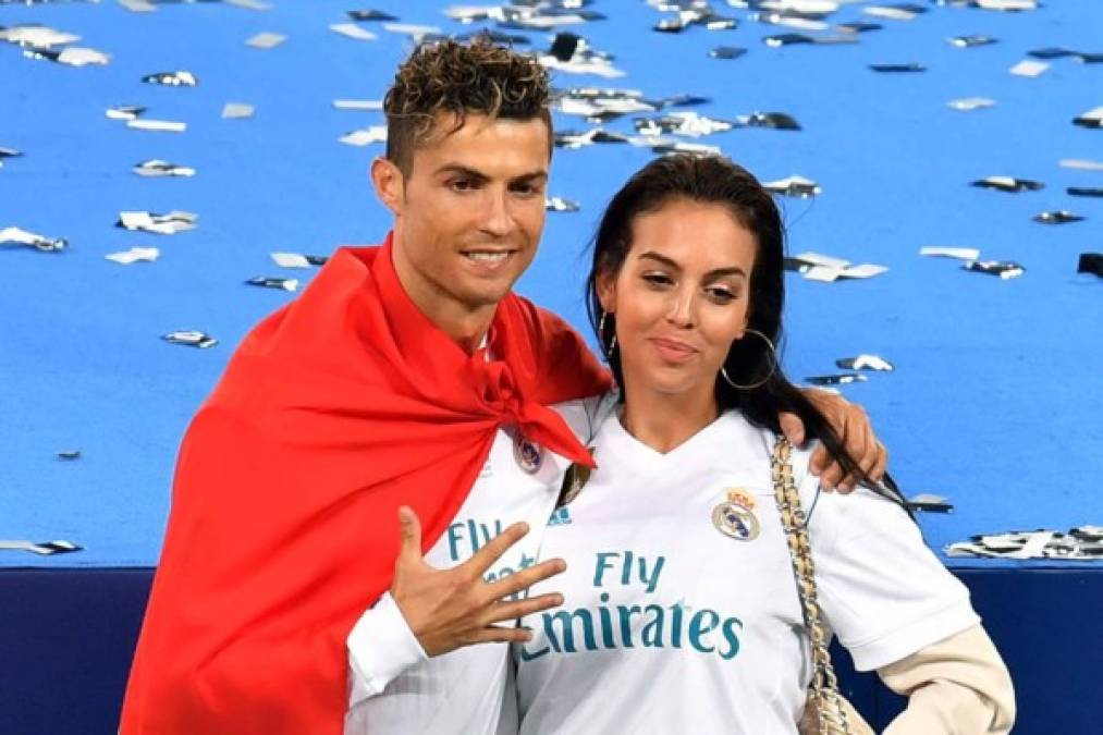 Cristiano Ronaldo y Georgina Rodríguez. Foto AFP