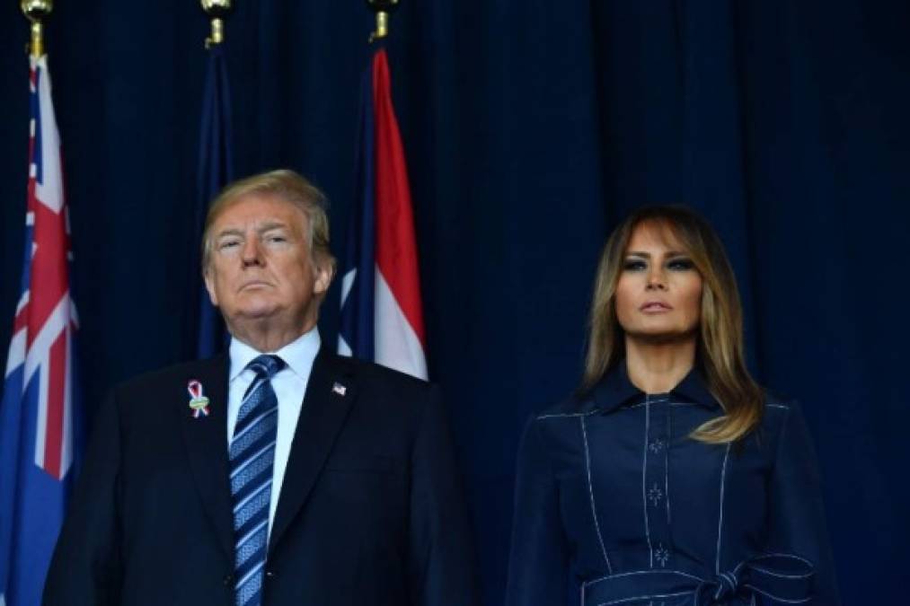 En Pensilvania, el presidente Donald Trump y la primera dama, Melania, conmemoraron los ataques honrando a los héroes del vuelo 93.