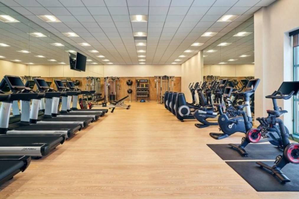 Este es el gimnasio del hotel en donde los seleccionados realizan sus respectivos trabajos físicos. Foto www.marriott.com