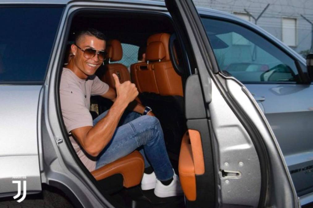 Cristiano Ronaldo llegó a realizarse el examen médico en este vehículo.