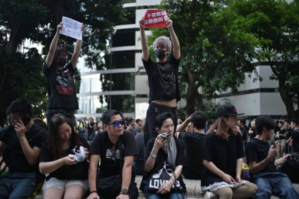 Nadie parecía querer perderse la protesta: jóvenes, adultos, ancianos, familias con niños pequeños y bebés, discapacitados en sillas de ruedas, profesores, estudiantes, trabajadores, todos iban desembocando como un torrente en las principales avenidas del centro de Hong Kong.