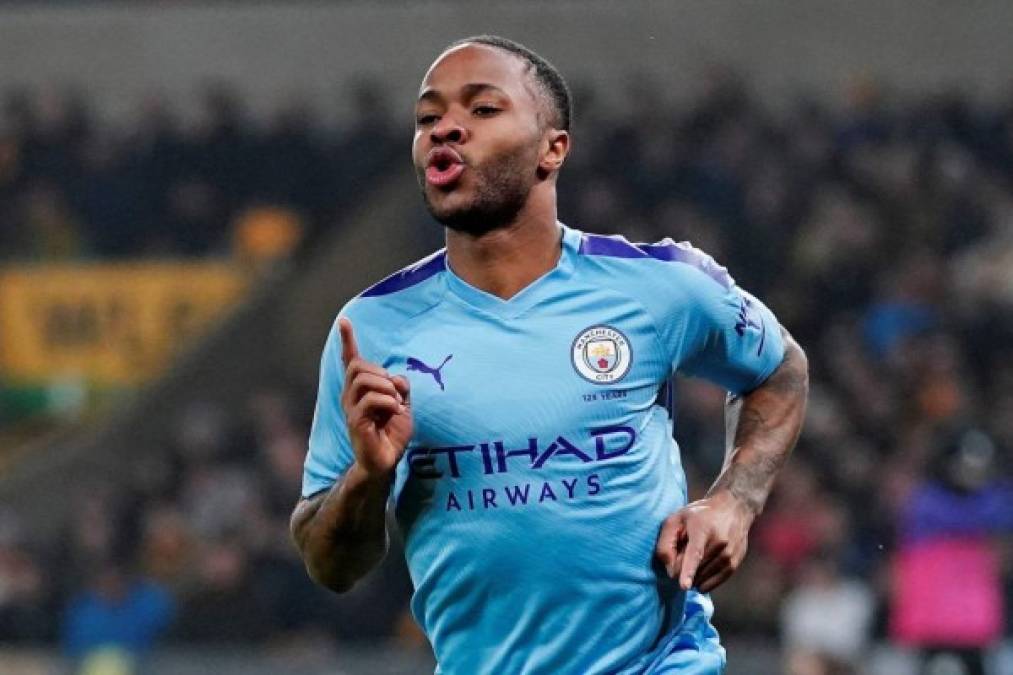 15. Raheem Sterling (Manchester City) - El delantero inglés gana un salario mensual de 1.4 millón de euros.