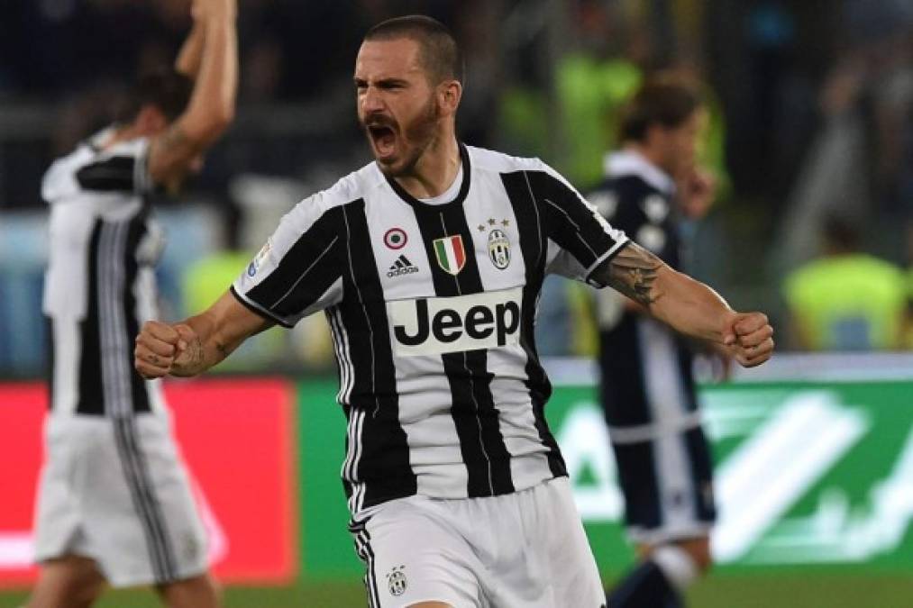 7. Leonardo Bonucci - El defensa italiano de la Juventus cobra un sueldo de 5,5 millones de euros.