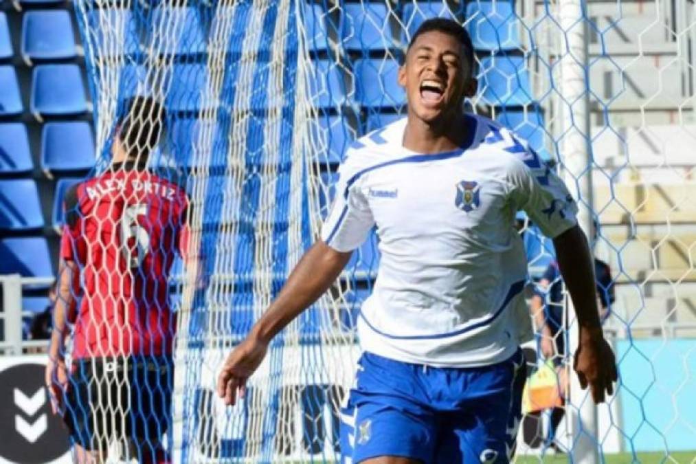 Anthony Lozano es el goleador del Tenerife de la segunda división de España. Es una esperanza de gol ante los ticos.