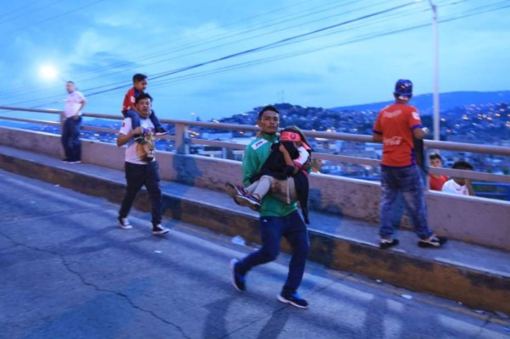 "Muchos niños fueron afectados por el gas pimienta que lanzó la Policía Nacional."