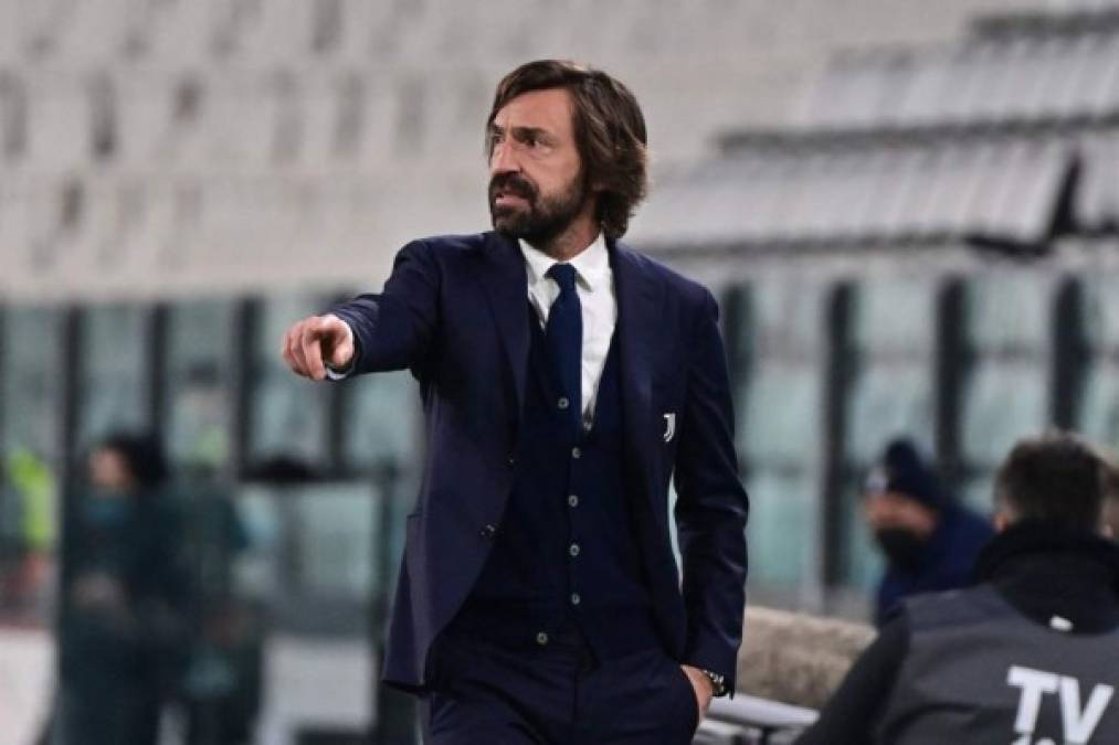 Andrea Pirlo: El entrenador italiano señaló que no teme perder el puesto en el banquillo de la Juventus tras la eliminación a manos del Porto. El exjugador ha dejado dudas como timonel en la presente temporada. Foto AFP.
