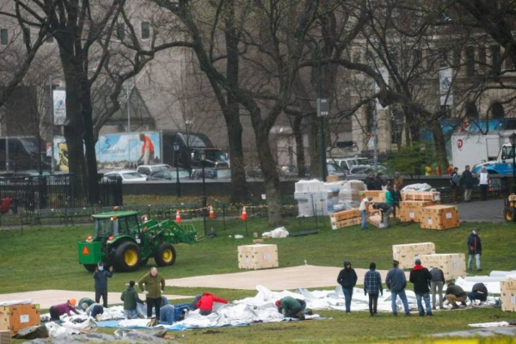 La intervención fue coordinada con el gobernador del estado de Nueva York, Andrew Cuomo, la Agencia Federal para la Gestión de Emergencias de Estados Unidos (FEMA) y el grupo Mount Sinai.