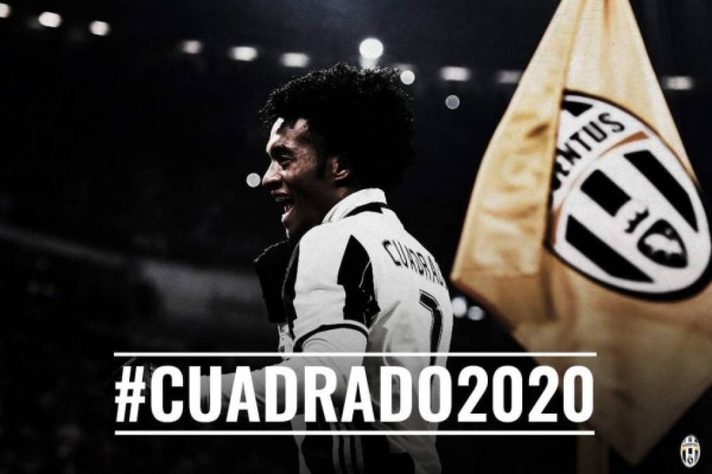 Juan Cuadrado: El volante colombiano que ha jugado las dos últimas temporadas en la Juventus en calidad de cedido por el Chelsea, es ya jugador de la 'vecchia signora' a todos los efectos. Firmó hasta 2020.
