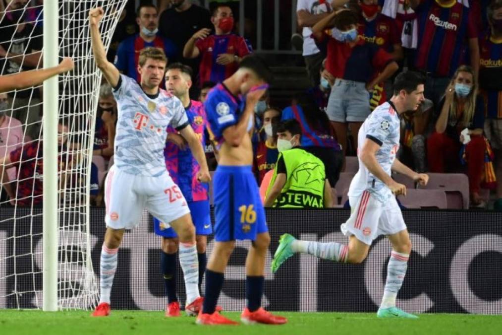 A los 56 minutos llegó el 2-0 del Bayern Múnich ante Barcelona y fue obra del polaco Robert Lewandowski.