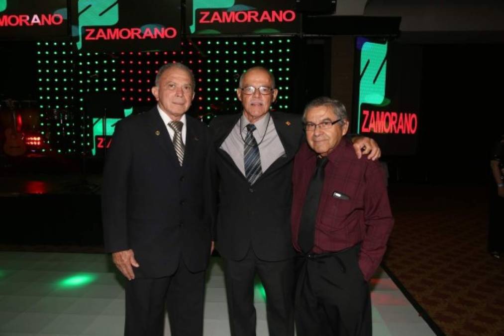 Antenor Romero, Santiago Carías y Ricardo Tom.