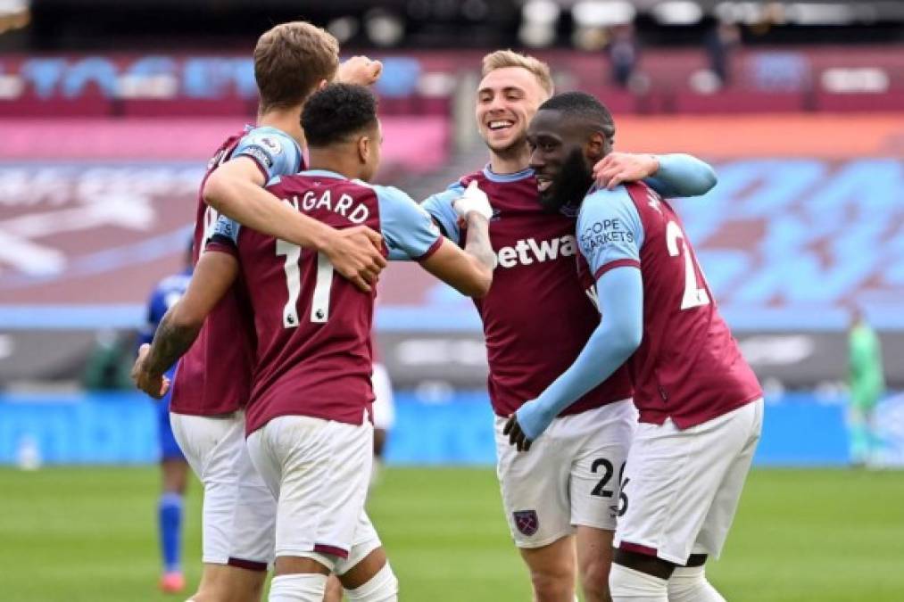 West Ham United: Ha tenido una gran campaña y se encuentra en puestos de competiciones europeos. El club podría formar parte de la próxima Champions League. Cabe recordar que ellos el pasado mes de enero le lanzaron una oferta al Cádiz por Antony Lozano. Foto AFP.