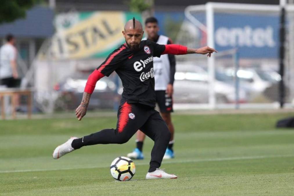 Arturo Vidal: El mediocampista será titular ante Honduras, es uno de los cracks de Chile y juega en el FC Barcelona.