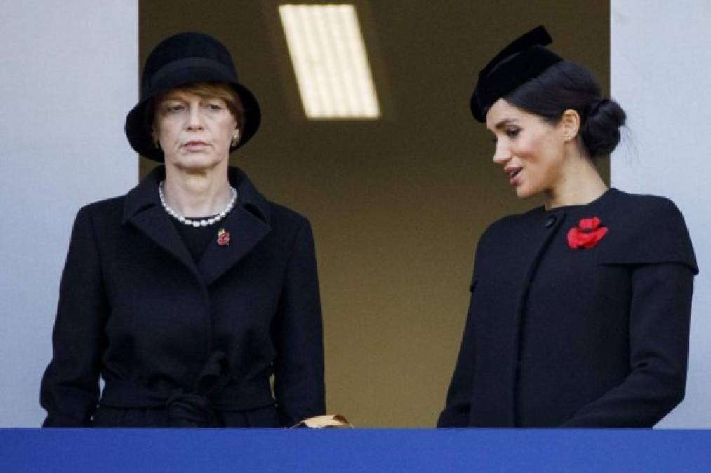 La duquesa de Sussex estuvo acompañada por Elke Budenbender, esposa de Frank-Walter Steinmeier, el actual presidente de Alemania.