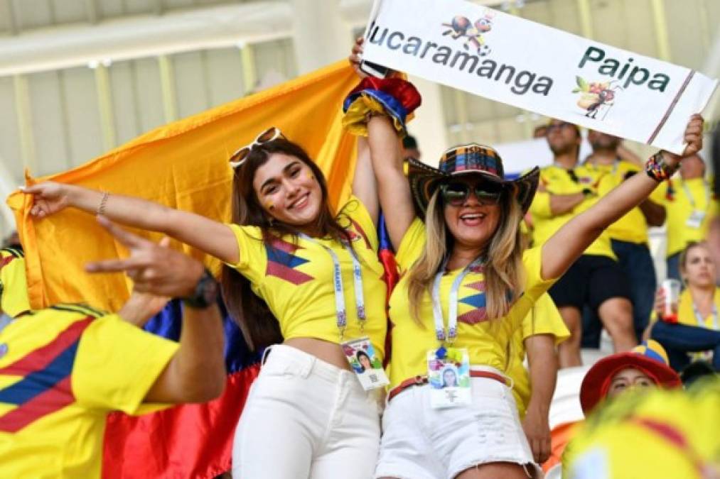 La colombianas también han mostrado su belleza en Rusia 2018. Foto AFP