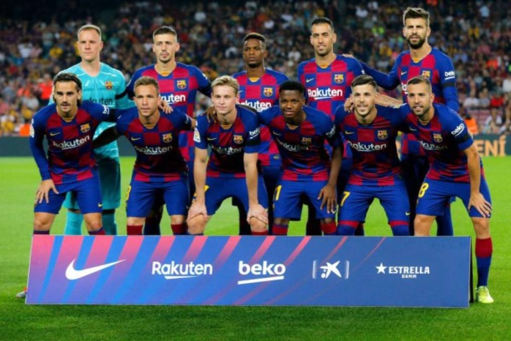 Este fue el 11 titular del FC Barcelona ante Valencia. Arthur, Carlos Pérez y el niño Ansu Fati fueron sorpresas en la alineación de entrada.