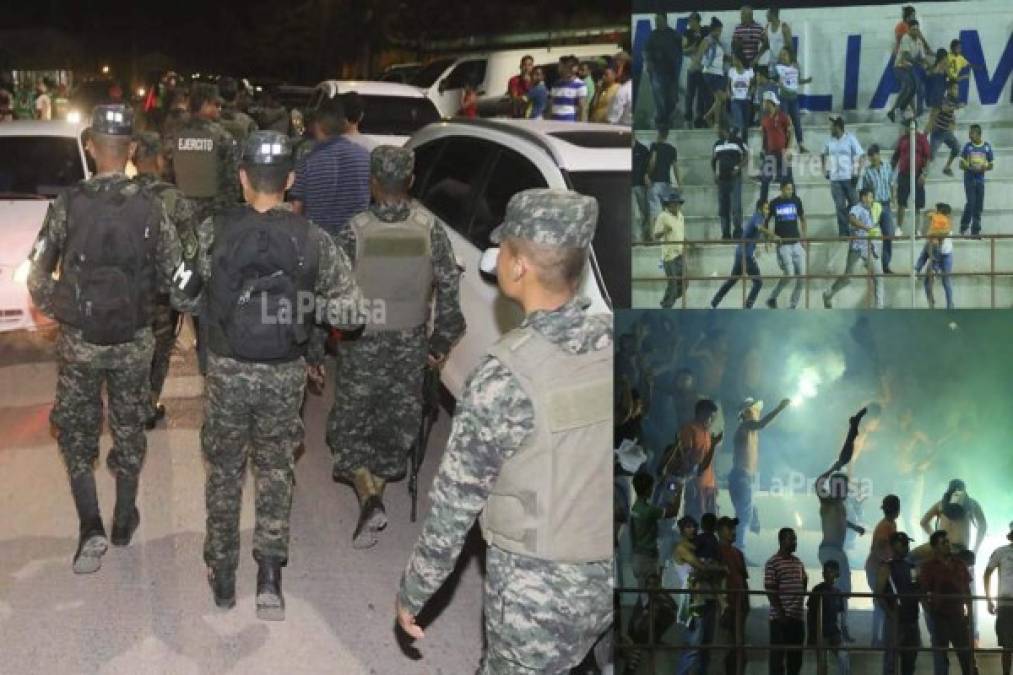 Nuevamente actos de violencia se han hecho presente en los estadios de Honduras. En esta ocasión tras el final del partido entre Juticalpa - Marathón realizado la noche del sábado.
