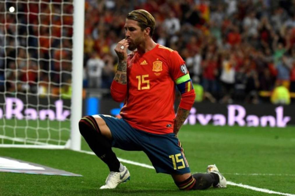 Sergio Ramos: El defensor español sigue sin renovar con Real Madrid y muchos medios españoles señalan que el capitán no seguirá en el cuadro blanco de cara a la próxima campaña. Foto AFP.