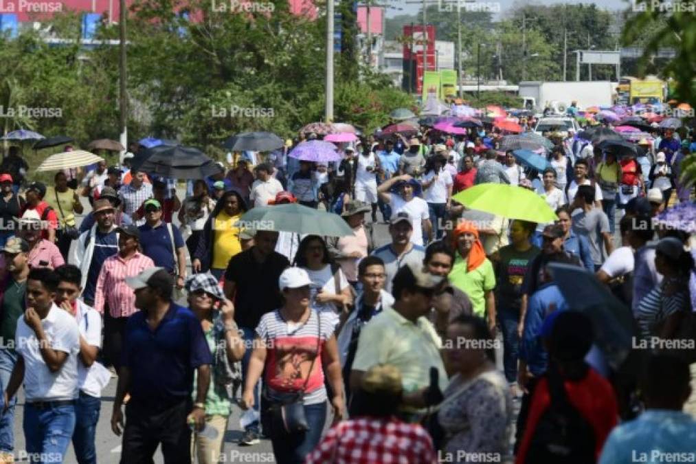 La movilización fue apoyada por un gran número de manifestantes.