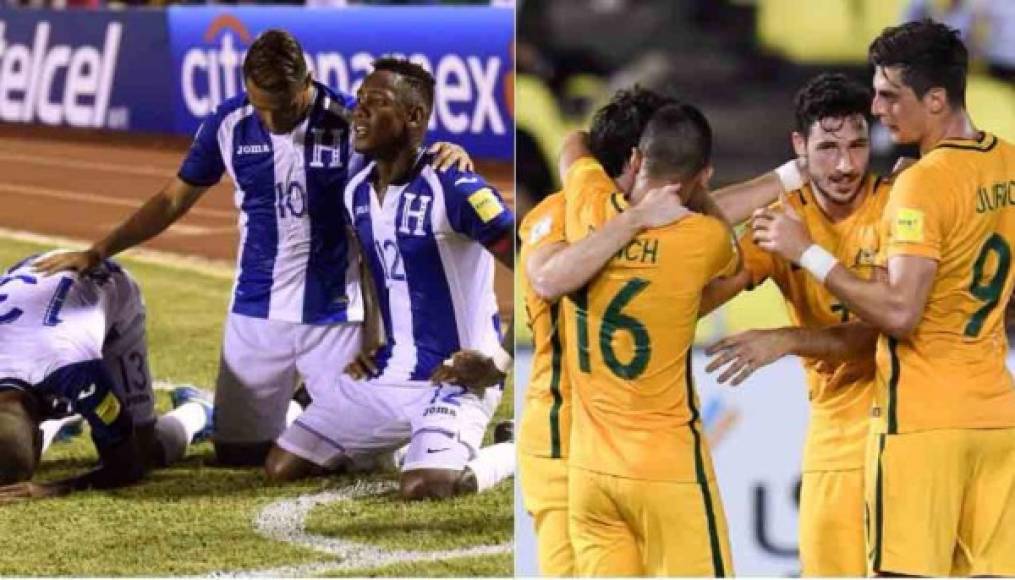 Honduras y Australia se enfrentan hoy 10 de noviembre y posteriormente el 15 de noviembre en duelos de repechaje. Uno de los dos clasificará al Mundial.