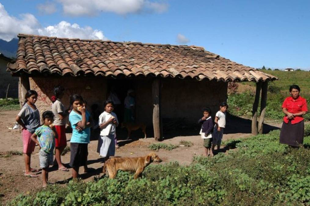 En los departamentos de Lempira, La Paz e Intibucá se concentran la mayoría de lencas. Esta casa es en San Manuel de Colohete en Lempira.