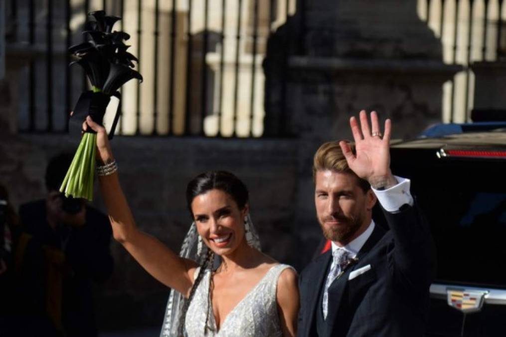 Los invitados a la boda de Sergio Ramos y Pilar Rubio debieron de ponerse un tatuaje temporal de un unicornio que les permitió ingresar a la iglesia y a la fiesta.