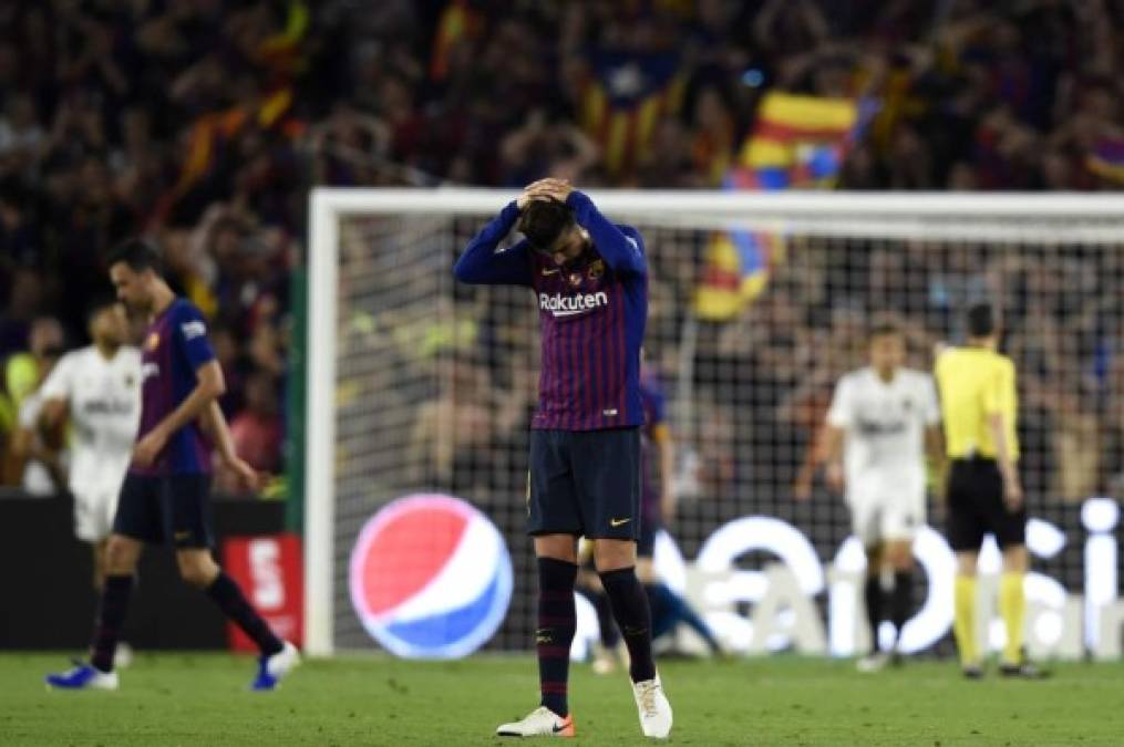 Barcelona dejó escapar la Copa del Rey y al final solamente ganó el título de Liga.