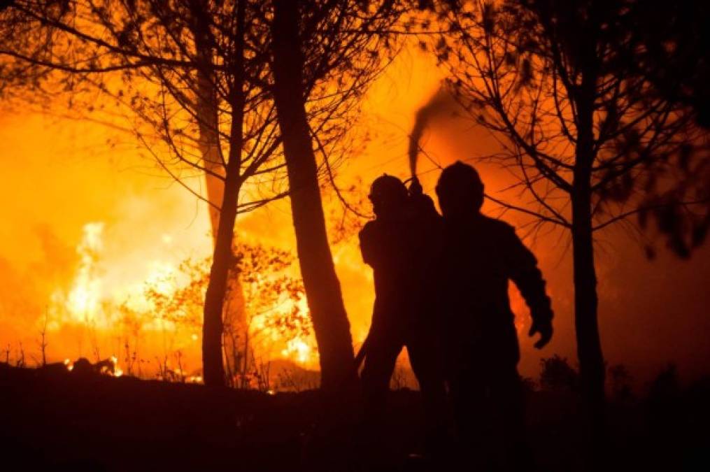 FRANCIA. Temporada de incendios. Cientos de bomberos lograron apagar un fuego forestal que devastó 240 hectáreas cerca de Aubagne, Francia.