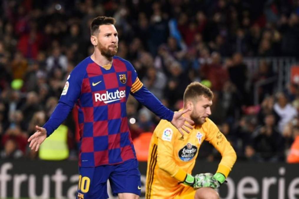 Messi marcó un gol de penal y dos de tiro libre para darle la victoria a su equipo, que dominó el trámite pero sin ser arrollador en el juego.
