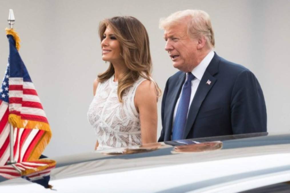 El presidente de EEUU, Donald Trump y su esposa Melania, se mostraron en Bruselas como en muy pocas ocasiones se les ha visto.