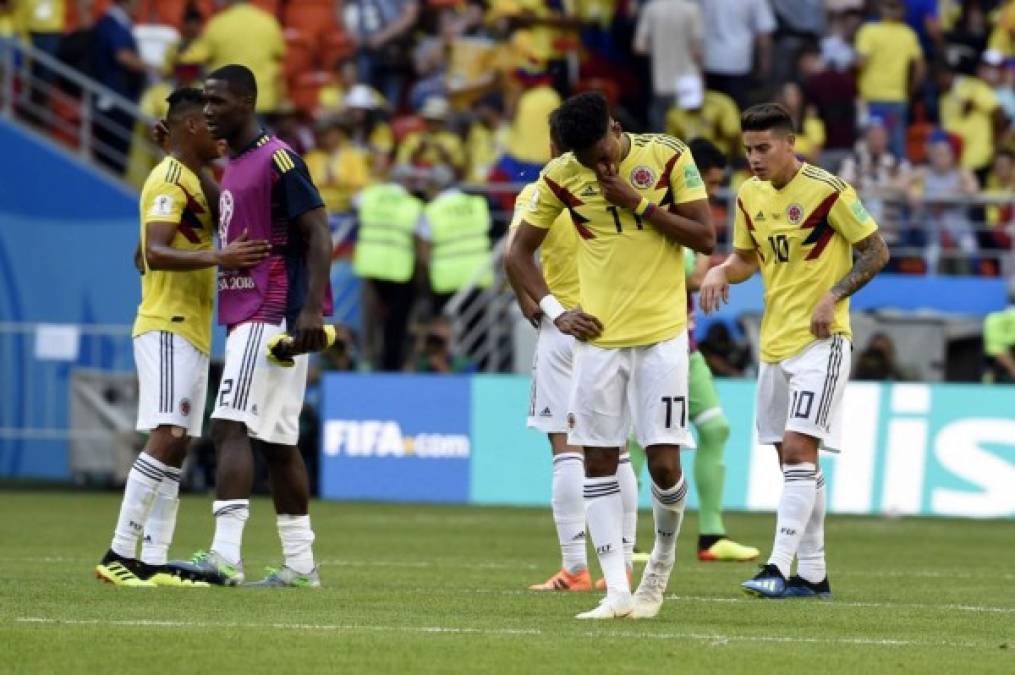 Colombia debutó con una derrota en el Mundial de Rusia 2018. Foto AFP