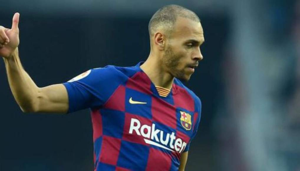 Martin Braithwaite: El delantero danés saldrá del Barcelona y el Brighton de Inglaterra se ha interesado en ficharle. Se menciona que el fichaje se daría a cambio de unos 15 millones de euros. Foto AFP.