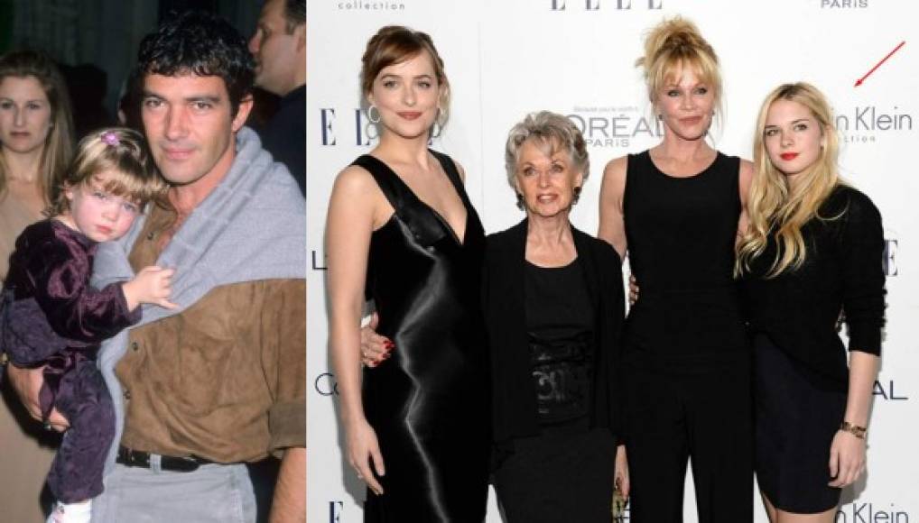 Stella Banderas<br/><br/>En un principio la única hija de Melanie Griffith y Antonio Banderas no quería seguir los pasos de sus famosos padres, sin embargo parece que la joven de 22 años ha cambiado de opinión. <br/><br/>'Mi hija Stella está ahora estudiando Arte Dramático. Nos ha sorprendido a todos porque ella no quería estar delante de las cámaras y de repente quiere dar ese salto', desveló Banderas a la revista ¡Hola! en 2018.<br/><br/>Hasta el momento Stelle no ha tenido ningún proyecto jugoso, pero con las artes corriendo por sus venas se espera que pronto su nombre resuene en la meca del cine.<br/><br/>Además Stella es nieta de otro mito de Hollywood, Tippi Hedren, musa del director Alfred Hitchcock, y hermana de Dakota Johnson ( 50 sombras de Grey).<br/><br/>