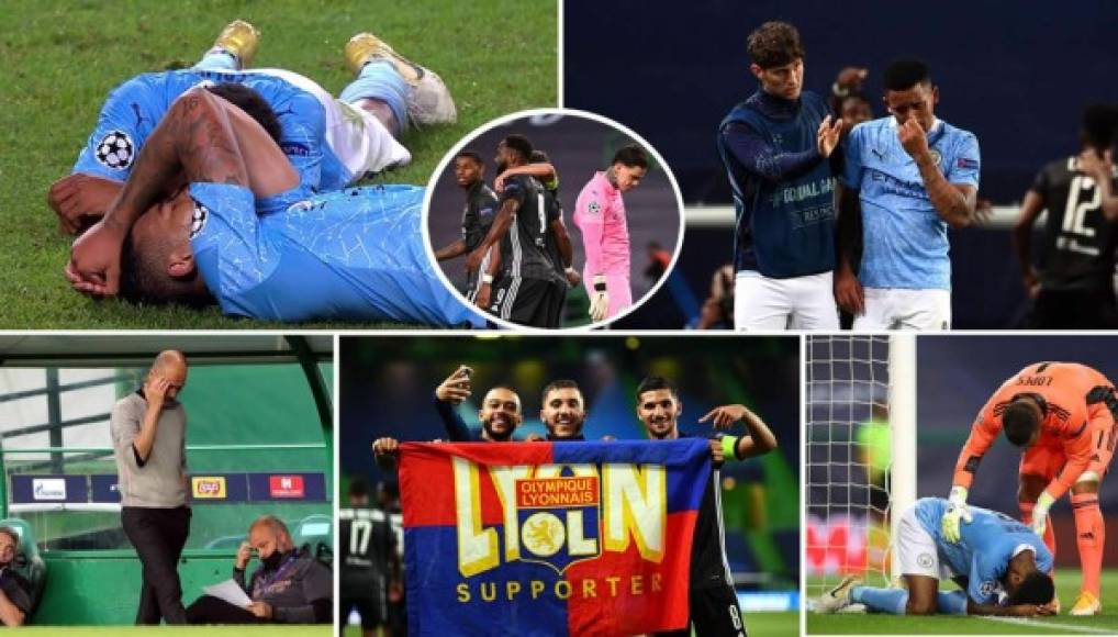 Las imágenes de la sorprendente victoria del Olympique de Lyon (1-2) contra el Manchester City para clasificar a las semifinales de la Champions League. El equipo de Pep Guardiola, otra vez eliminado.