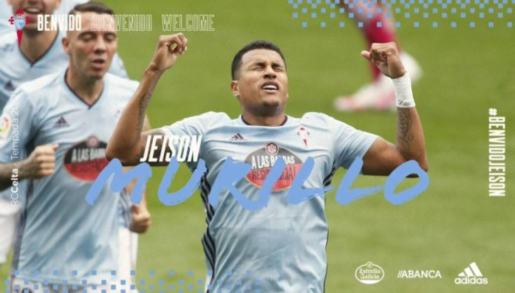 El Celta de Vigo ha confirmado este miércoles el regreso del jugador Jeison Murillo para la presente temporada, un futbolista que ya militó la pasada campaña en el conjunto gallego en calidad de cedido, procedente del Sampdoria.<br/><br/>Murillo, que sigue siendo del conjunto italiano, podrá quedarse en Vigo la próxima temporada al recoger su contrato una opción de compra. El Celta considera que Murillo ya les dio 'un poderoso chorro de energía, optimismo y liderazgo' hace unos meses.