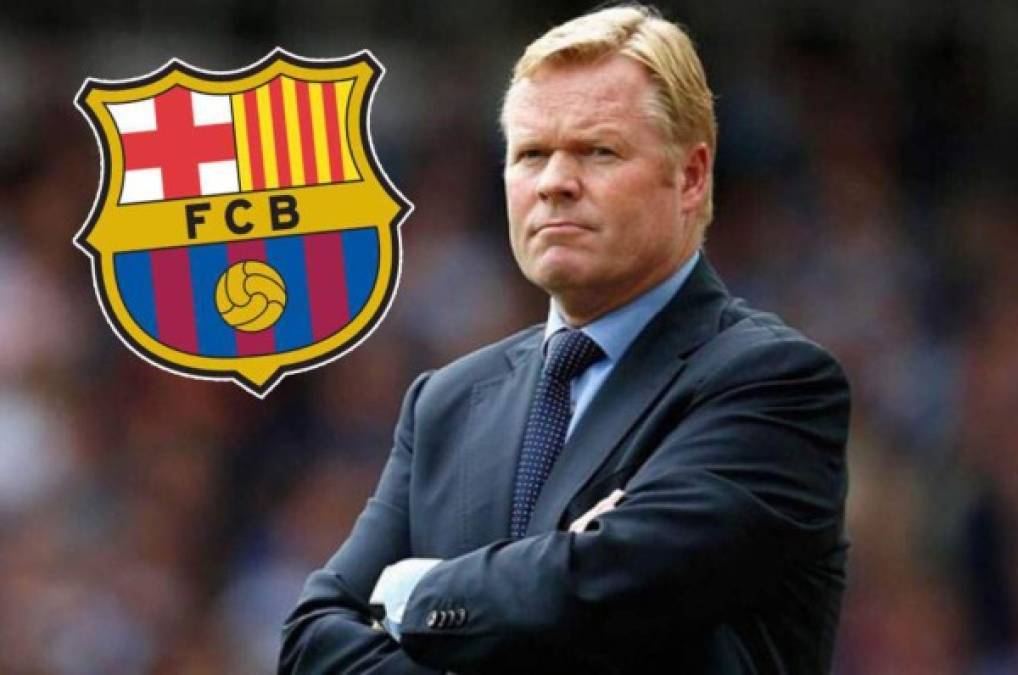 Ronald Koeman: Conoce como nadie el ADN del Barca, siendo un discípulo abanderado de Cruyff. Fue jugador del club catalán. Como entrenador ha dirigido a clubes como Everton, Southampton, Feyenoord, AZ Alkmaar, Valencia, PSV, Benfica y el Ajax.