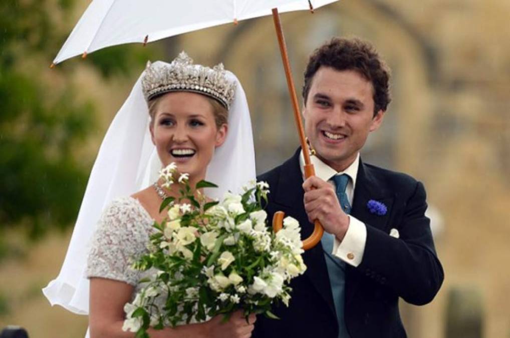 Así lució Van Straubenzee en su boda con la hija del duque de Northumberland, Lady Melissa Percy, en 2013.