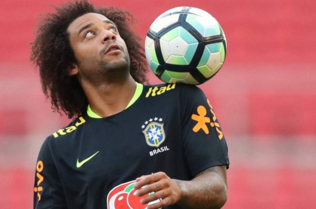 La banda izquierda de Brasil será cubierta por el defensa de Real Madrid, Marcelo. Foto EFE