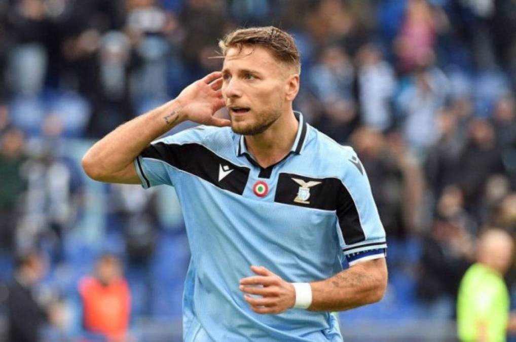 2. Ciro Immobile (Lazio) - El delantero italiano está en el segundo puesto de la clasificación de la Bota de Oro 2019-20 con los 29 goles que ha marcado esta temporada en la Serie A, sumando 58 puntos.