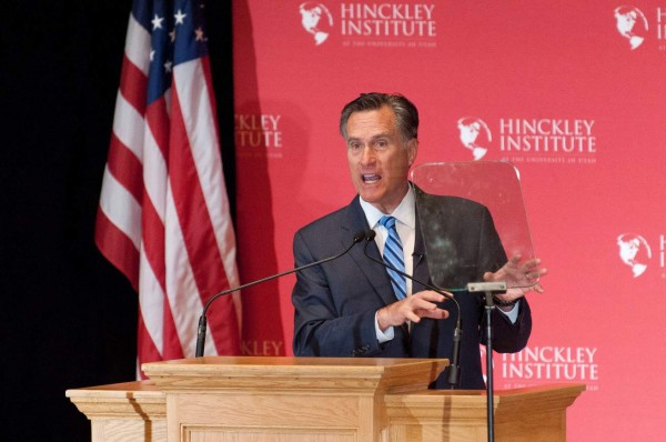 US Senator Mitt Romney (R-UT) is seen during a recess of the impeachment trial proceedings of US President Donald Trump on Capitol Hill January 30, 2020, in Washington, DC. - The fight over calling witnesses to testify in President Donald Trump's impeachment trial intensified January 28, 2020 after Trump's lawyers closed their defense calling the abuse of power charges against him politically motivated. Democrats sought to have the Senate subpoena former White House national security advisor John Bolton to provide evidence after leaks from his forthcoming book suggested he could supply damning evidence against Trump.<br/>. (Photo by Mandel NGAN / AFP)