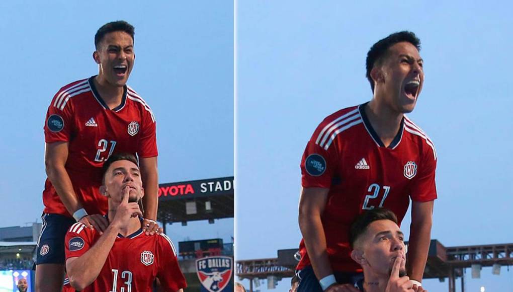 Jefferson Brenes mandó a callar a los aficionados hondureños en el Toyota Stadium de Dallas tras marcar el tercer gol de Costa Rica.