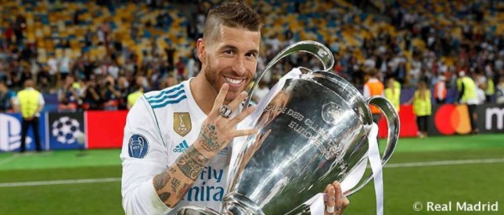 8. Sergio Ramos (España) es uno de los mejores defensas del mundo y el único (hasta el momento) en entrar al Top de los jugadores con más partidos en Champions. Ha aparecido en 127 ocasiones y ha conquistado la copa en 4 ocasiones con el Real Madrid.