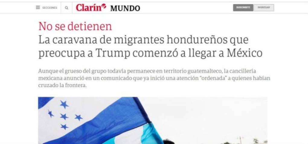 La noticia de hizo eco hasta el Cono Sur, como recoge Clarín, de Argentina.