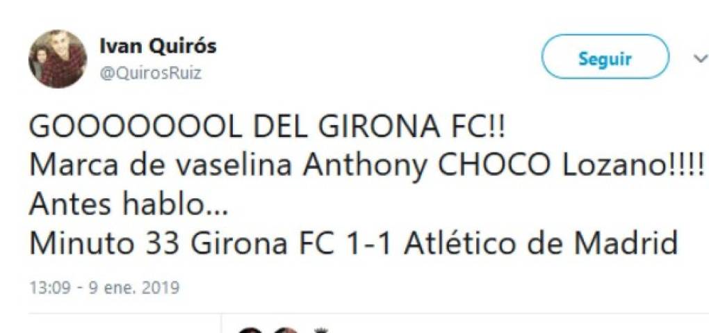 Periodistas españoles elogiaron el gol de Antony Lozano.