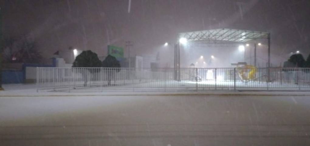 Lucas Avelar compartió esta imagen de la tormenta en Texas, donde los apagones y las dificultades para transitar por calles y autopistas heladas por las fuertes nevadas han obligado a las asutoridades a decretar el estado de emergencia.